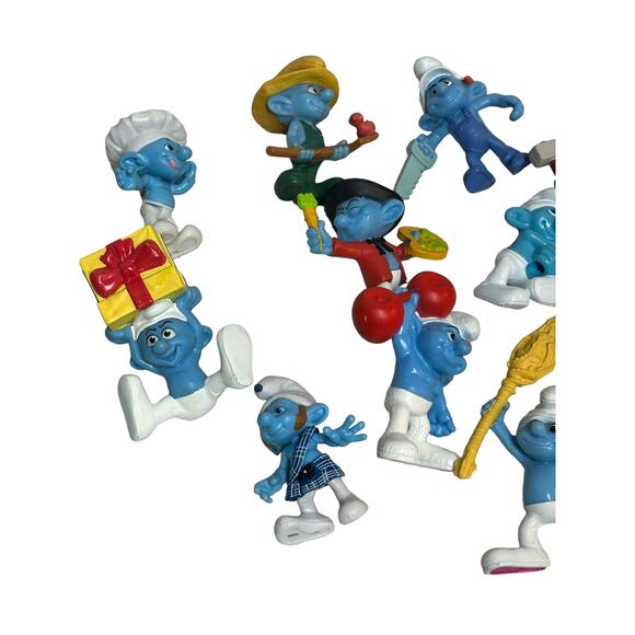SMURFS FIGURES McDonalds Happy Meal Toys Lot of 12 - Picture 5 of 7